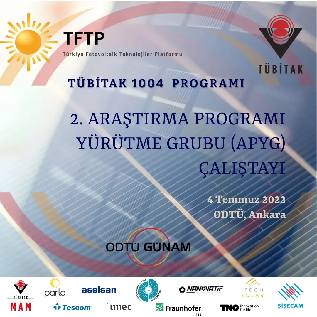 TFTP Programı (TÜBİTAK 1004): Araştırma Programı Yürütme Grubu (APYG) Çalıştayı